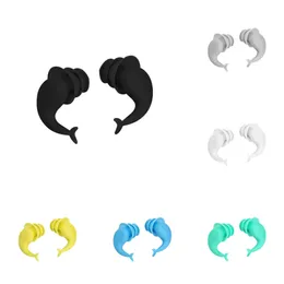 Yeni 2pcs Earplug Su geçirmez gürültü azaltma balina stilini koruma ses yalıtım uyku uyku yüzmek nano silikon