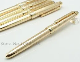 Ny ankomst Limited Edition Luxury 14k PENS Märke 163 Barley Golden Fountain Pen Stationery Gift Pen8530207
