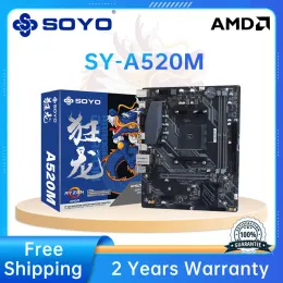 Motherboards Soyo의 새로운 AMD Dragon A520M 마더 보드는 Ryzen 5 CPU (3600/4650G/5600G/5600X) M.2NVME SSD USB3.1 메모리 DDR4 듀얼 channe을 지원합니다.