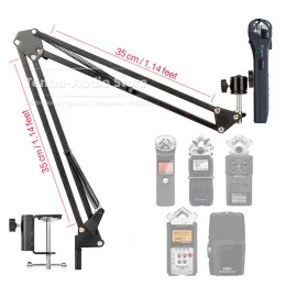 Stand Tabletop Boom Arm Suspension Microphone Stand Mount For ZOOM H1N H1 H2N H5 H6 H4N H 1 2 1N 2N 3 4 4N 5 6 Recorder Mic Holder