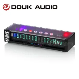 Amplificador Douk Audio Retro VFD Espectro de áudio Display RGB Decor de decoração de casa CLENT+LINHA Nível de som do nível de som do medidor de mesa com controle remoto