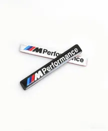 M Performans M Güç 85x12mm Motor Sporları Metal Logo Araba Sticker Alüminyum Emblem BMW E34 E36 E39 E53 E60 E90 F103364730 için Izgara Rozeti