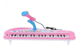 37 Tasten Electone Mini Electronic Keyboard Musical Toy mit mikrofoner Bildungsspezialitätenspielzeug für Kinder Kinderbabys2336688