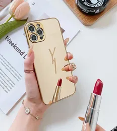 Per iPhone 14 Pro Max Case Max Specchio d'oro di lusso Shell Shell Phonecase 9 tipi Designer Golden Pattern Cover 13p 12 11 XR XS 8 7030029