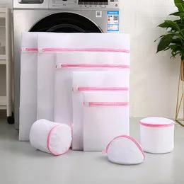 Laundry Bags 5 Size Washing Bag Mesh Organizer Net Dirty Bra Socks Underwear Shoe Storag Wash Machine Cover Clothes