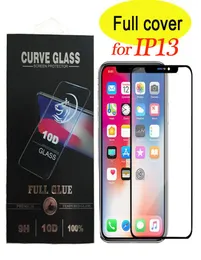 iPhone 13 12 Pro Max Coolpad 레거시 LG Stylo5 Alcatel 7 G9 Play G RET1307183과 함께 10D Full Cover Tempered Glass Screen Protector