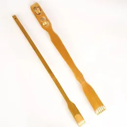 Dayanıklı Bambu Masajı Geri Çeker Ahşap Çizilme Backscratcher Masajı