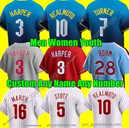 2024 City Connect Custom S-4XL 3 Bryce Harpe Jersey 7 Trea Turner 17 Hoskins 10 Realmuto Männer Frauen Jugend 5 Stott 28 Bohm 8 Castellanos Trikots Philliesgenäht