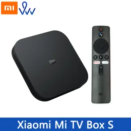 Box Global Xiaomi Mi TV Box S 4K HDR Android TV Box Ultra HD 2G 8G WiFi Google Cast Set Top Box 4 미디어 플레이어 Smart Mi Box