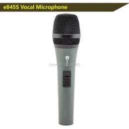 Mikrofoner Gratis frakt E800 E845S Mikrofon med ON/ OFF Switch Wired Dynamic Cardioid Professional Vocal Microphone