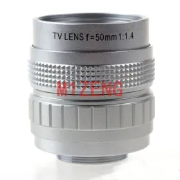 Tillbehör 50mm F1.4 CCTV Movie Lens C Mount för Canon EOSM EFM Nikon N1 Sony E Olympus Panasonic M43 Fujifilm FX Samsung NX PQ Camera