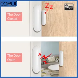 Detector CORUI Zwave Door Window Sensor EU 868.4MHZ Instant Alert Magnet Lock Door Open/Close Detector Window Security Sensor