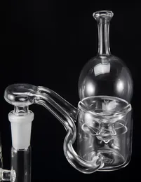 XXXXL Quarz Thermal Banger 50 mm großer Schüssel Doppelrohr Rauch Nagel Clear -Gelenk 90 Grad für Bongs9325422