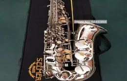 Frankreich Mark VI Klassisches Modell Alto EB Melodie Saxophon Nickel plattiert E flaches SAX mit Gehäuse Mundstück Reeds Straps Professional9065524