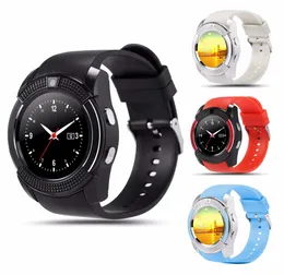 V8 Smart Watch Bluetooth orologi Android con fotocamera 03M MTK6261D DZ09 GT08 Smartwatch per Apple Android Phone DHL8461403