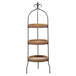 Piastre decorative 17 "x 51" unità di scaffalatura a 3 livelli in perline ad arco marrone con 1 pezzo