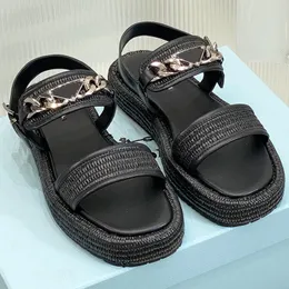 Designer stile di lusso sandali intrecciati lafite super popolare 2024 in pelle d'estate primavera estate primavera