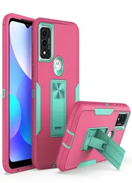 Banliyö Serisi Antimikrobiyal Vaka Kickstand Cep Telefon Kılıfları İPhone 13 için Hibrit IP13 XR A13 A03S Boost Celero 5G Moto G Pure S22257430