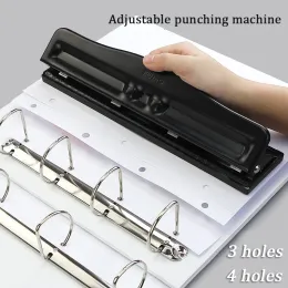 Sun 4 Hole 3 Hole Heating Hine Looseleaf Paper Heating Host Hole Deplable Puncher Stationery A4 Paper Office Supplies