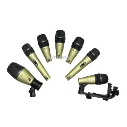 Mikrofonlar Q71 Q72 DK 707 705 Stil DK707 Kick Snare Tom Bas Bas Drum Kit Binicilik Çarpışma Mikrofon Enstrüman Dinamik Mic