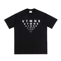 ヨーロッパ英国24SSメンピラミッドレタープリントコットンティーレディースカジュアルTシャツ夏半袖スケートボードTシャツ0408