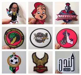 تصحيحات شعار مخصصة الحديد على التصحيح المطرزة Sew Sew Badges اسم شارة راكب الدراجة النارية تصميم الملابس كاملة الخياطة 8984029