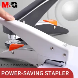 Hefter hochwertiger MG Stationery Heftermaschine Schwarz weiße Farbe Haltbares Metall tragbare Hefter Bürovorräte