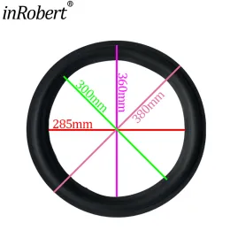 Tillbehör 15 tum högtalare gummi surroundkant woofer reparation av fällbar kant subwoofer ring diy reparation tillbehör högtalare suspension