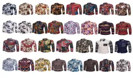 NEU Casual Clothes Man Populärer Nachtclub -Mode -Shirts Langarm Turren -Kragen Casual Shirts Trendy Cotton Polo Shirts Männer P4623073