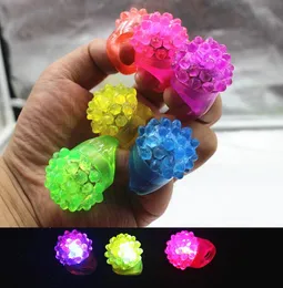 6 Color Mix LED Flashing Jelly Ring Party Bat