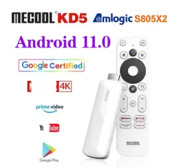 Box Mecool Android 11 TV Stick KD5 con Amlogic S805X2 BT 5.0 WiFi 2.4G/5G 1+8G con Mini Player certificato Google