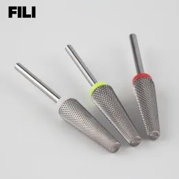 Bit 5 in 1 bit in carbide tungsteno extra lunghi perforazioni per perforazione per unghie 24 mm fresatura per unghie per ghianda per chiodo gel