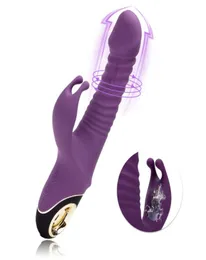 Rotierender Kaninchenvibrator G Spot Dildo -Vibrator für Frauen mit 5 starken 360 rotierenden Vibrationsmodesclitoritori -Vibrator Sex Toys Y204985322