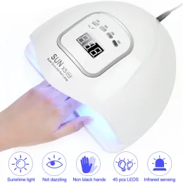 Kleider 90W 45pcs LED -Perlen UV -Lampe für Nageltrockner Lampe Sonnenschein Nagel Trockner mit Sensor -Nagel Maniküre Härtung Nagelgel Polnisch Nagellicht