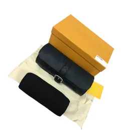 Luxury Designer Watch Case Box Clutch For Mens 3 PCS Titta skydd Canvas Leather Waterproof Men Wallet Bag H475308746223