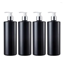 액체 비누 디스펜서 4pcs 500ml 욕실 리필 가능한 디스펜서 로션 프레스 펌프 병 빈 샴푸 컨디셔너