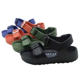 Slipper Summer Childrens Cold Slippers Inomhus Non -Slip and Soft Bottom Comfort Cute Baby Hole Shoes Boys and Girls Home Slippers 240408