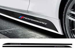 Stylizacja samochodu Drzwi boczne Paski do spódnicy do BMW M Performance dla BMW Motorsport Black Fibre Dalece 3D 5D Zewnętrzne D8025966