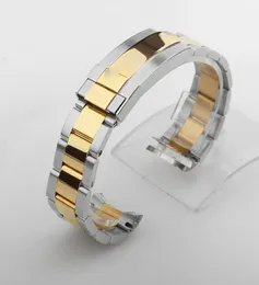 Cinturino da orologio da 20 mm cinghia da orologio 316L Accessori per orologi in argento in argento in argento in acciaio inossidabile per sottomariner9823003