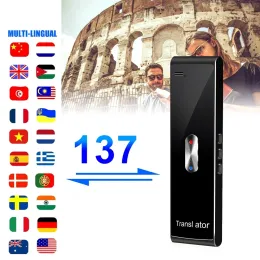 Traduttore Translator wireless traduttore Bluetooth Dispositivo Tranlato con microfono 4 Modalità supportano 144 lingue in modo reale Translazione multifunzione