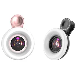 Cabeças de flash lente lente lente lente selfie anel luminária móvel preenchimento hd ro lâmpada de beleza de beleza câmeras de entrega de grow cameras iluminação fotográfica stu otjv8