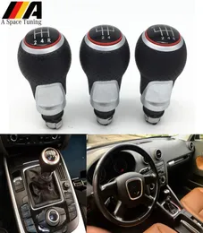 12mm 56 Speed Gear Shift Knob Lever Stick For Audi A4 B6 B7 B8 A6 S4 8K A5 8T Q5 8R S Line Ibiza 6J Seat Leon Mk1 Passat Golf4688959