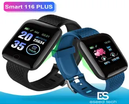 116 Plus Smart Watch Bracelets Fitness Tracker Herzfrequenz -Counter -Aktivitätsmonitor Band Armband PK 115 Plus für Android7238775