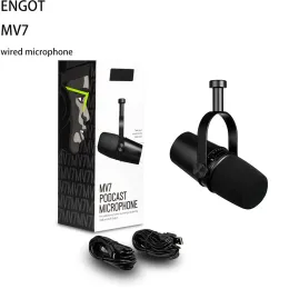 Microfoni USB Full Metal USB/XLR Dynamic Mic per la registrazione professionale Cuffie in gamba in streaming per microfono MV7