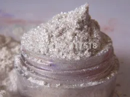 Glitter MICA Pigment Shimmer Silver White Supplies for Eyes Lips Nail Polish Face AG183