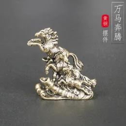 Naszyjniki Zestaw Mosiądz Dziesięć tysięcy koni galopowanie kreatywne kadzidło wtyczka zodiaku konno brązowy rzeźbia rękodzieła kulturowe herbata