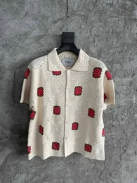 Newest arrival mens designer beautiful knitted shirts - US SIZE shirts oversize - mens beautiful designer button short sleeve shirts