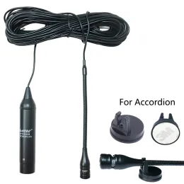 Mikrofone Akkordeon -Clipon -Mikrofon für hölzerne Musikinstrumente mit nicht markierter Klebstoff -Basisstift -Pickup mit flexibles Schwanenhals