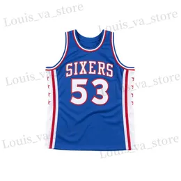 T-shirt maschile New Tank Top 76ers Basketball Jersey Fan Player Allenamento Jersey Sports Jersey Summer Sweatwicking Top Top Selling T240408