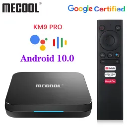 Box Mecool KM9 Pro Google CertyFikat Androidtv Android10 4GB 32GB KM2 2GB 16GB Procesor AMLOGIC S905X2 9.0 km3 ATV 4G 64G 4Kスマートテレビ